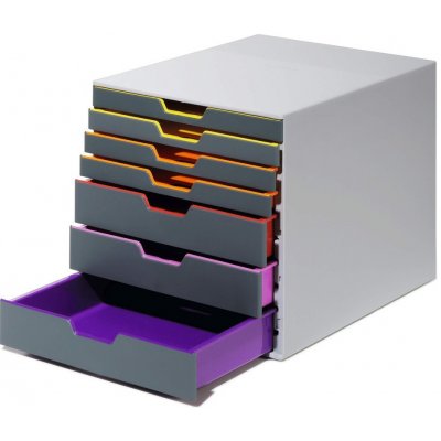 Durable Varicolor plastový 7 zásuvek šedý – Hledejceny.cz