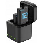 Telesin 3-slot Box nabíječka na GoPro Hero 9 / Hero 10 + batérie 2ks GP-BNC-901 – Zboží Živě