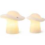 SIRIUS LED svíčka houby bílá sada 2 kusy 8,5 a 9 cm – Hledejceny.cz
