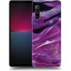 Pouzdro a kryt na mobilní telefon Sony Pouzdro Picasee silikonové Sony Xperia 10 IV 5G - Purple glitter čiré