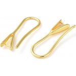 Náušnicové háčky se šlupnou zlaté – Zboží Dáma