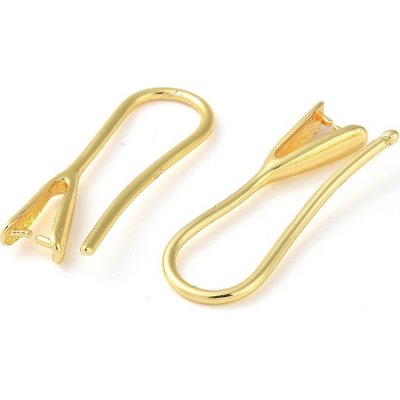 Náušnicové háčky se šlupnou zlaté – Zboží Dáma