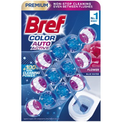 Bref Color Auto Active Flower tuhý WC blok 2 x 50 g – Hledejceny.cz
