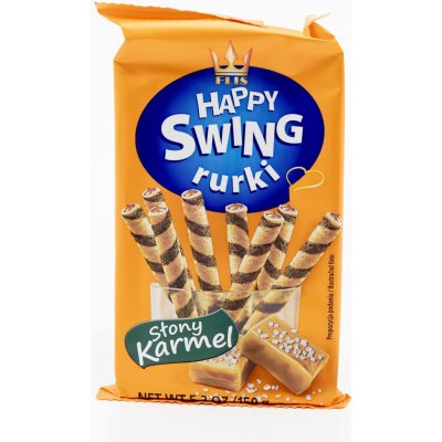 Flis Happy Swings trubičky s karamelovou náplní 150 g – Zboží Dáma
