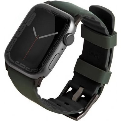 UNIQ strap Linus Apple Watch Series 4/5/6/7/8 / SE / SE2 / Ultra 42/44 / 45mm. Airosoft Siliconemoss green UNIQ-45MM-LINUSGRN – Zbozi.Blesk.cz