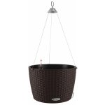 Lechuza Samozavlažovací závěsný květináč Nido Cottage 35 cm hnědý – Zboží Mobilmania