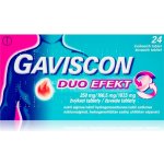 GAVISCON DUO EFEKT POR 250MG/106,5MG/187,5MG TBL MND 24 – Hledejceny.cz