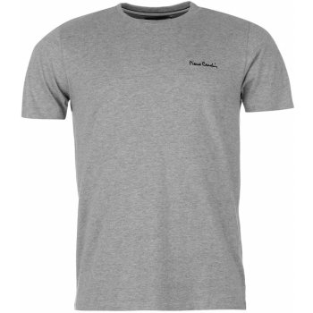 Pierre Cardin Plain T Shirt Mens Grey Marl