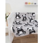 MKLuzkoviny.cz Dětská deka do postýlky mikroplyš Exclusive Panda – Zboží Dáma