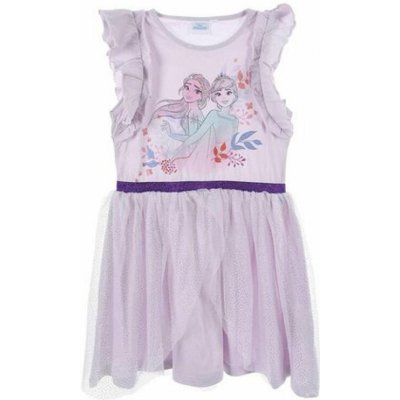 Sun City dětské šaty Frozen lehké bavlněné s tylovou sukýnkou – Zbozi.Blesk.cz