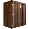 Sauna Auroom Irradia 150x150 dark thermowood olše