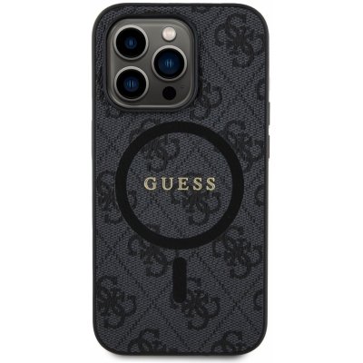 Guess iPhone 14 Pro 4G Colored Ring MagSafe černé