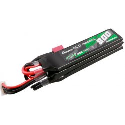 Gens ace 25C 800mAh 3S1P 11.1V NUNCHUCK 3X Airsoft Gun Lipo Battery with Deans T Plug