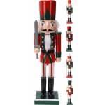 Koopman Dekorativní figurka louskáček červeno-zelený různé druhy 36 cm, 1 ks – Zbozi.Blesk.cz