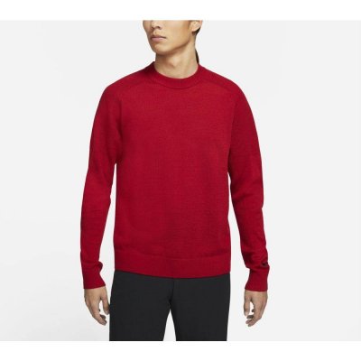 Nike Golf jumper Tiger Woods Merino Knit Crew červený – Zboží Mobilmania