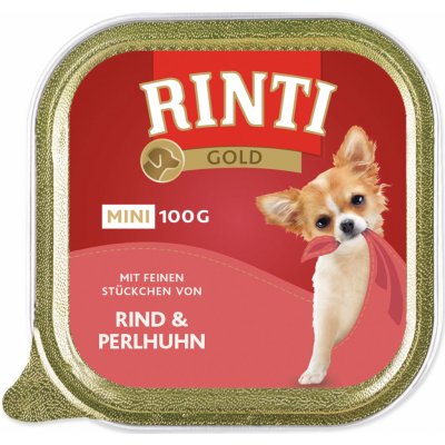 Rinti Dog Gold Mini hovězí a perlička 100 g – Hledejceny.cz