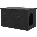 VidaXL Domeček černý obdélníkový 50,5 x 55 cm – Zbozi.Blesk.cz