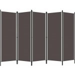 Shumee 5dílný paraván antracitový 250 x 180 cm – Zboží Dáma