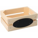 Orion Dřevěná bedýnka s tabulkou 20x14,5x8 cm – Zboží Mobilmania