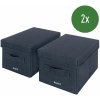 Úložný box Leitz Krabice Fabric S 61460089 tmavě šedá