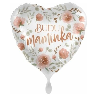 Premioloon Srdce Budu maminka CZ 43cm fóliový balónek – Zbozi.Blesk.cz