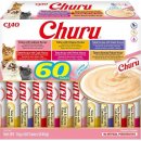 Krmivo pro kočky Inaba Churu cat snack tuňák mix 60 x 14 g