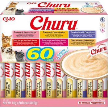 Inaba Churu cat snack tuňák mix 60 x 14 g