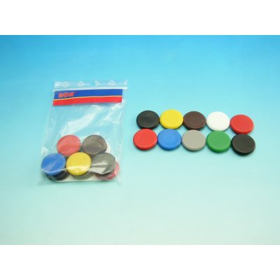 Magnet 24 mm mix barev balení 10 ks – Zboží Dáma