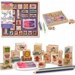 Melissa & Doug Dřevěná razítka Víly – Hledejceny.cz