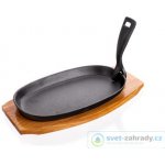 Banquet litinová na dřevěném prkénku Grada 23 x 14 cm – Zboží Dáma