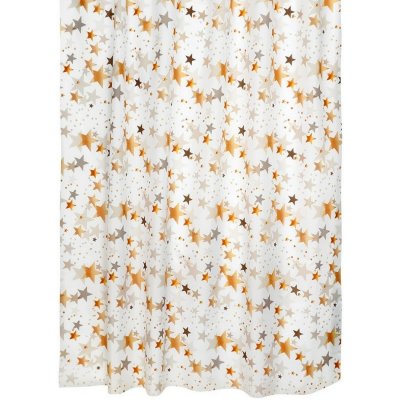 Bellatex Sprchový závěs Hvězdy béžová, 180 x 200 cm – Hledejceny.cz