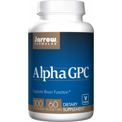 Jarrow Formulas Jarrow Alpha GPC L-alfa-glyceryl fosforyl cholin 300 mg 60 rostlinných kapslí – Hledejceny.cz
