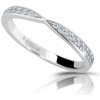 Prsteny Modesi Třpytivý stříbrný prsten se zirkony M01111