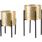 Mauro Ferretti stojan na květináč Glissy 40 cm zlatý 2 ks – Zboží Dáma