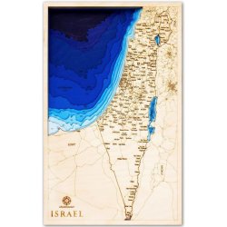 Drevena Batymetricka Namorni Mapa Vicevrstva 3d Mapa Izrael 60 Cm X 38 Cm Od 4 563 Kc Heureka Cz