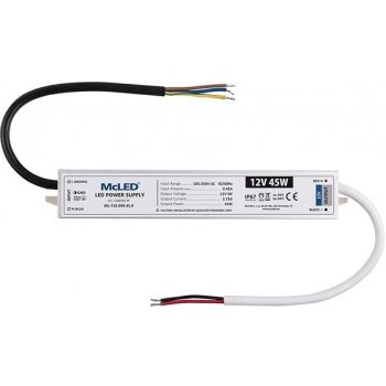 zdroj napájecí pro LED pásky 12V DC 45W (3,75A) IP67 ML-732.099.45.0
