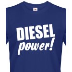 Bezvatriko.cz pánské triko Diesel power! Canvas s krátkým rukávem 108186 modrá – Zboží Mobilmania