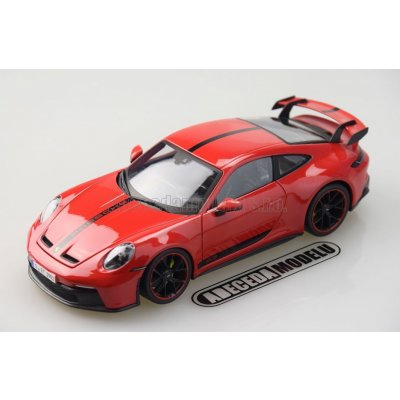 Maisto Porsche 911 GT3 992 2022 Červená 1:18 – Zboží Mobilmania
