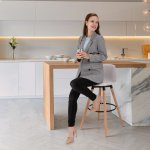 Kondela Evans bílá + buk – Zboží Dáma
