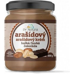 Dr.Natural Arašídový krém s hořkou čokoládou 500 g