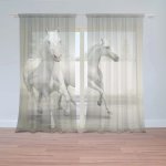 Záclony Dva bílí koně: 2 ks - 150x250 cm - Sablio – Hledejceny.cz