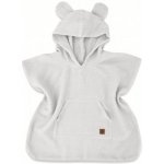 Dětské mušelínové pončo lux s kapucí Teddy rychleschnoucí šedé – Zboží Dáma