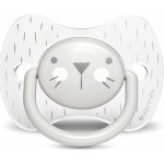 Suavinex šidítko Premium Hygge fyziologické silikon vousky šedá – Zboží Mobilmania