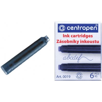 centropen zásobník inkoustový 0019/ 6ks modrý 476345 – Zboží Živě