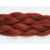 Příčesek do vlasů 100% Kanekalon jumbo braid Barva: F-20 (tomato red, tmavá rajčatově červená)