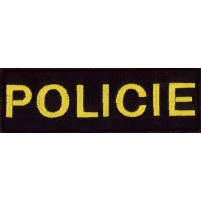 Nášivka: POLICIE [malá] [ssz] černá | žlutá – Hledejceny.cz