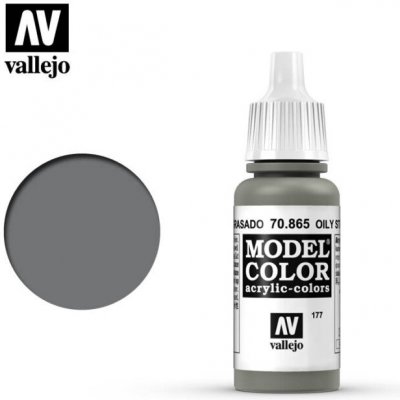 Vallejo Model Color: Oily Steel 17ml barva na modely – Hledejceny.cz