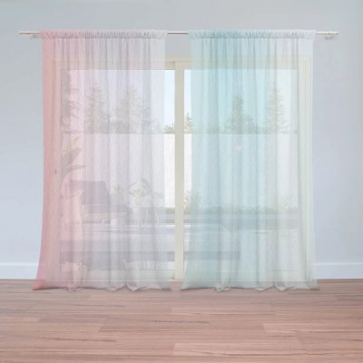 Sablio Záclony Cukrová vata : 2ks 150x250cm – Hledejceny.cz