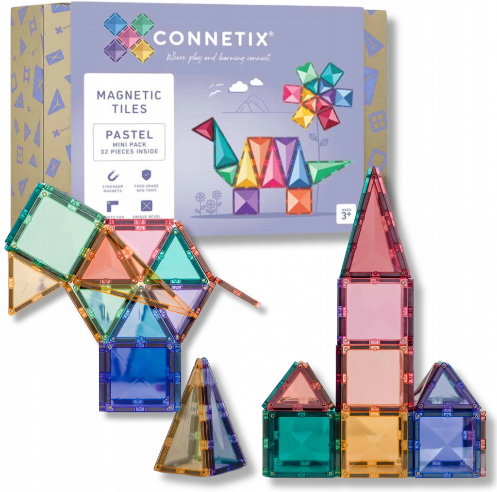 Connetix Mini sada pastel 32ks
