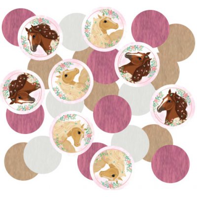 Koně konfety papírové 14 g – Zboží Dáma